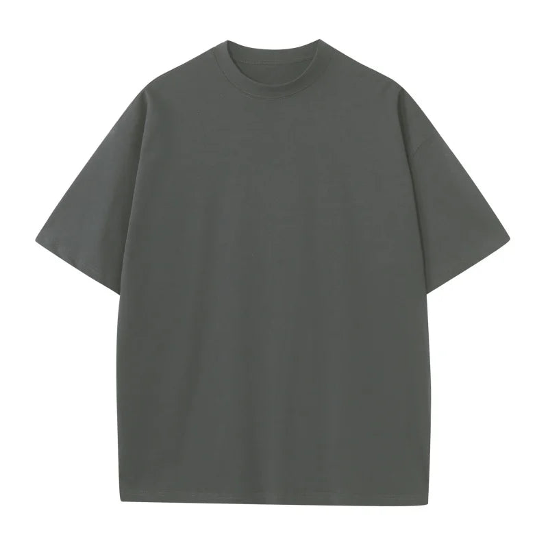 230g M-5XL 無地Tシャツ メンズ 大きいサイズ 100％コットン ジム スポーツ フィットネス ゆったり 半袖 ランニングシャツ トレーニング ワークアウトTシャツ