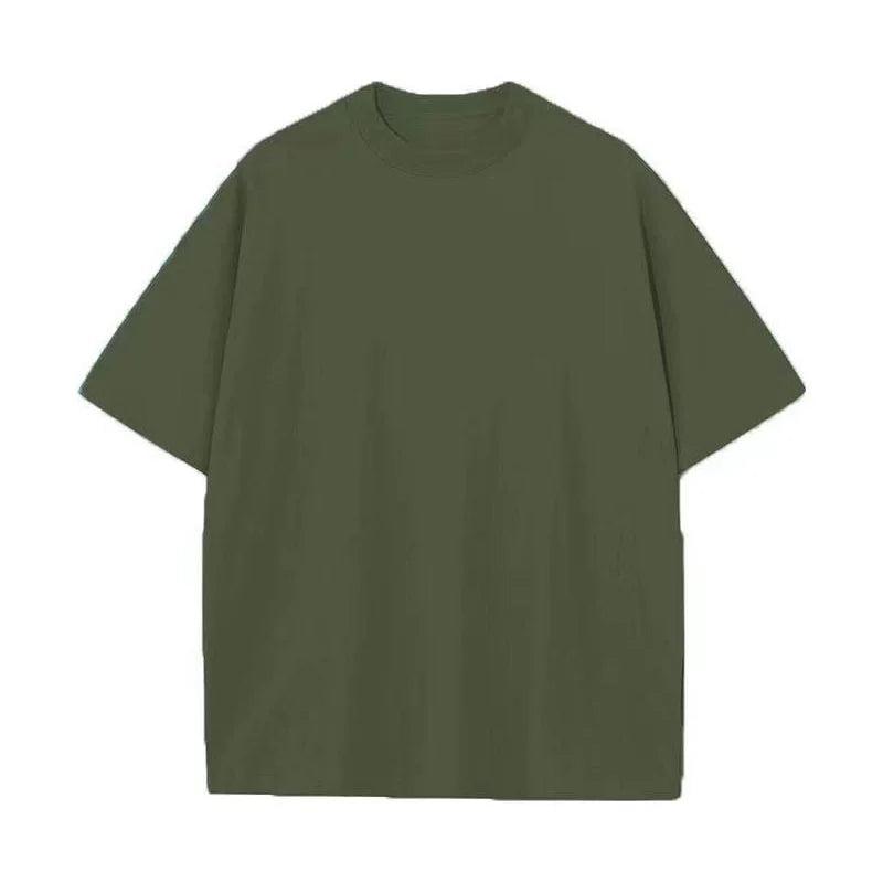 230g M-5XL 無地Tシャツ メンズ 大きいサイズ 100％コットン ジム スポーツ フィットネス ゆったり 半袖 ランニングシャツ トレーニング ワークアウトTシャツ