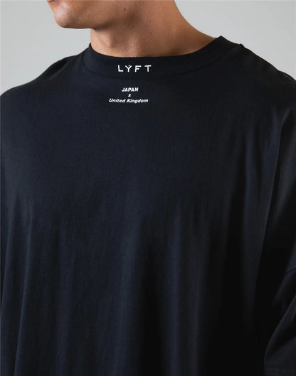LYFT JAPAN&UK コットンジムシャツ スポーツTシャツ メンズ 半袖 ランニングシャツ ワークアウト トレーニングTシャツ フィットネス ゆったり 大きいサイズ M〜XXXL