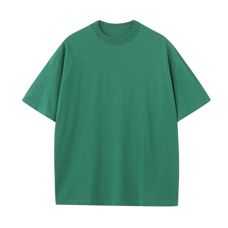 230g M-5XL 無地Tシャツ メンズ 大きいサイズ 100％コットン ジム スポーツ フィットネス ゆったり 半袖 ランニングシャツ トレーニング ワークアウトTシャツ