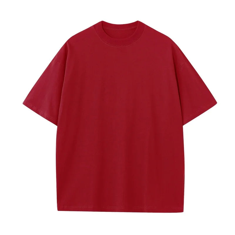 230g M-5XL 無地Tシャツ メンズ 大きいサイズ 100％コットン ジム スポーツ フィットネス ゆったり 半袖 ランニングシャツ トレーニング ワークアウトTシャツ