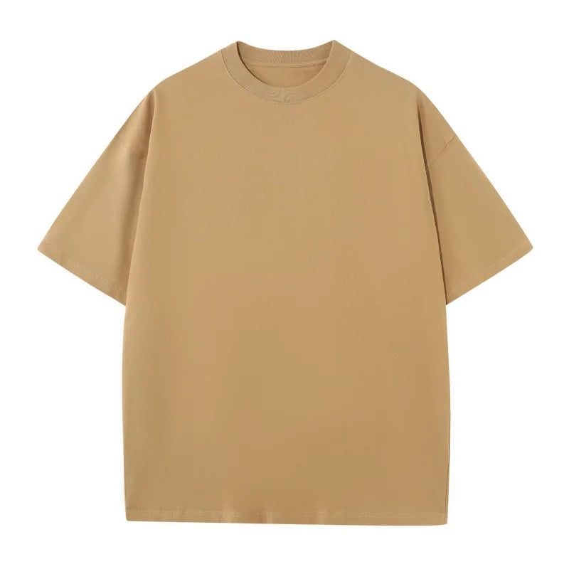 230g M-5XL 無地Tシャツ メンズ 大きいサイズ 100％コットン ジム スポーツ フィットネス ゆったり 半袖 ランニングシャツ トレーニング ワークアウトTシャツ
